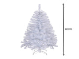 4 FT Pre-lit Artificial Christmas Tree, Hinged Xmas Pine Tree with 346 Branch Tips, 140 Lights and 28937358