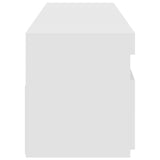 TV Cabinets 2 pcs with LED Lights White 75x35x40 cm 804392