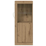LED Sideboard Brown 41 x 37 x 100 cm Engineered Wood 863025