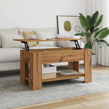 Coffee Table Artisan Oak 101x49x52 cm Engineered Wood 856927