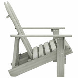 Garden Chair Grey Solid fir wood 2-seater Durable 315900