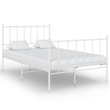 Bed Frame without Mattress White Metal 120x200 cm 324953