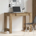 ZNTS Desk Artisan Oak 100x45x75 cm Engineered Wood 860435