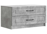 Bedside Cabinet with Drawer Concrete Grey 62 x 34.5 x 44.5 cm 895698