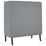 Highback Sofa Light grey 109 x 56 x 121 cm Fabric 42010832