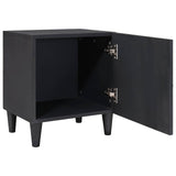 Bedside Cabinet with Door 2 pcs Black 40 x 33 x 46 cm 4018697