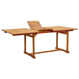 7 Piece Garden Dining Set Solid Wood Acacia and Textilene 3279303