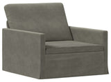 Sofa Set 2 pcs Light Grey Corduroy Fabric 3433260