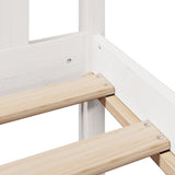 Bookcase Bed without Mattress White 140x200 cm Solid Wood Pine 3321658
