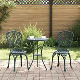 Garden Bistro Set 3 pcs Green Aluminium 42002385
