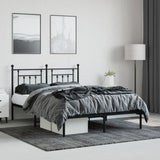 Bed Frame Black Steel 140x200 cm Bed Frame Rectangular 353538