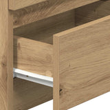 ZNTS Bedside Cabinets 2 pcs with 2 Drawers Artisan Oak 40x33x60 cm 858577