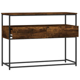 Console Table Smoked Oak 100x40x75 cm Engineered Wood 834152