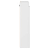 Bathroom Mirror Cabinet TULUM High Gloss White Engineered Wood 880365