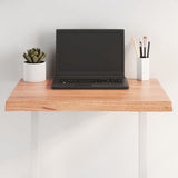 Table Top Light Brown 60x60x cm Treated Solid Wood Live Edge 363936