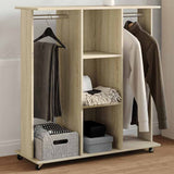 Wardrobe with Wheels Sonoma Oak 102x38x110 cm Engineered Wood 848033