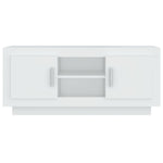 TV Cabinet White 102x35x45 cm Engineered Wood 811790