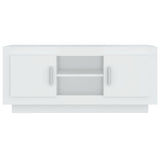 TV Cabinet White 102x35x45 cm Engineered Wood 811790