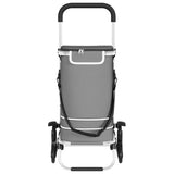 Shopping Trolley Folding Grey 47 x 39 x 100.5 cm Oxford fabric 42002338