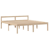 Bookcase Bed without Mattress 180x200 cm Super King Solid Wood Pine 3322061