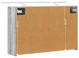 Bathroom Mirror Cabinet Grey Sonoma 73.5 x 16 x 62.5 cm 889180