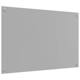 Kitchen Backsplash Light Grey 90 x 60 cm Tempered Glass 42001234