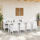 Garden Dining Set 9 pcs Light Grey Polypropylene 3378750