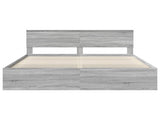 Bed Frame Grey Sonoma 180 x 200 cm Engineered wood 3407846