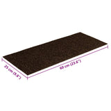 Stair Mats Self-adhesive 30 pcs 60x25 cm Brown Rectangular 3365709