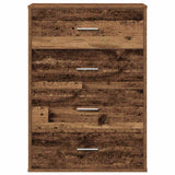 Sideboard with Drawer Old Wood 60 x 31 x 84 cm Engineered Wood 871672