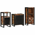 Bathroom Furniture Set 3 pcs Multicolour Solid Reclaimed Wood 3305613