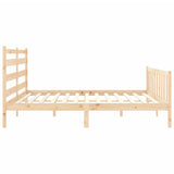 Bed Frame without Mattress 200x200 cm Solid Wood Pine 3192056