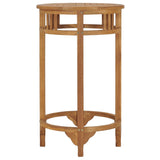 ZNTS Bar Table 60 cm Solid Teak Wood 49426