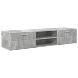 Wooden Cabinet with Drawer High Gloss White 150 x 39 x 30 cm 880235