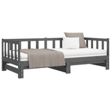 ZNTS Pull-out Day Bed without Mattress Grey 2xcm 814666