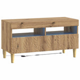 5 Piece LED TV Cabinet Artisan Oak Engineered Wood 3416771