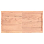 Table Top Light Brown 120x60x cm Treated Solid Wood Oak 3156376