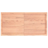 Table Top Light Brown 120x60x cm Treated Solid Wood Oak 3156376