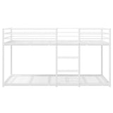 Bunk Bed without Mattress White 100x190 cm Steel 4019885