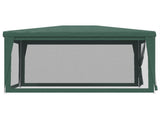 Party Tent with 4 Mesh Sidewalls Green 3x4 m HDPE 319233