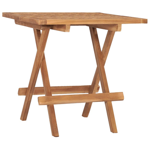 Folding Garden Table 50x50x50 cm Solid Teak Wood 315454