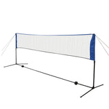 Badminton Net Set with Shuttlecocks 300x155 cm 91307