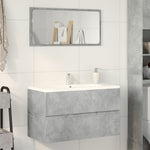 ZNTS Bathroom Hanging Cabinet Concrete Grey 80x38.5x45 cm Engineered Wood 856245