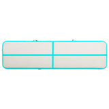 Inflatable Gymnastics Mat with Pump 800x100x20 cm PVC Green 92693