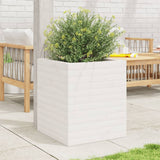 Garden Planter White 40x40x46 cm Solid Wood Pine 3282400