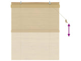 Roller Blind Natural 120 x 160 cm Bamboo 42040567