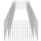 Gabion Raised Bed Galvanised Steel 450x90x50 cm 143553