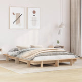 Bed Frame without Mattress 140x200 cm Solid Wood Pine 850659
