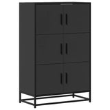 Highboard Black 68x35x106.5 cm Engineered Wood and Metal 849069