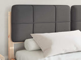 Bed Frame with Upholstered Headboard Dark Grey 120 x 190 cm 877995